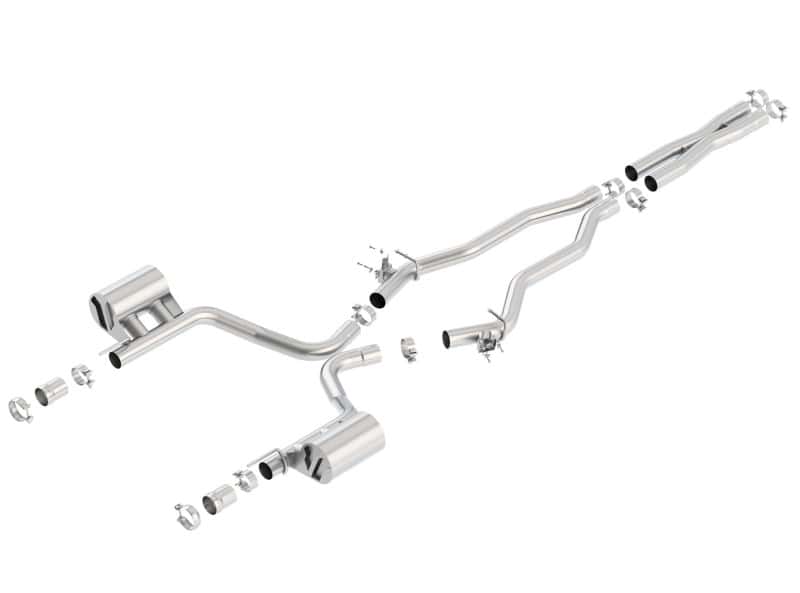 Borla — Borla 15-16 Dodge Challenger SRT/Scat Pcak 6.4L V8 ATAK Catback Exhaust
Cat-Back System - view 2