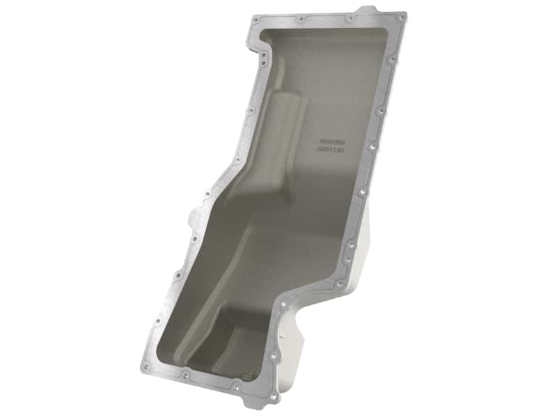 aFe — aFe 20-25 GM Trucks Engine Oil Pan - Raw w/ Machined Fins
Engine Oil Pan - view 3