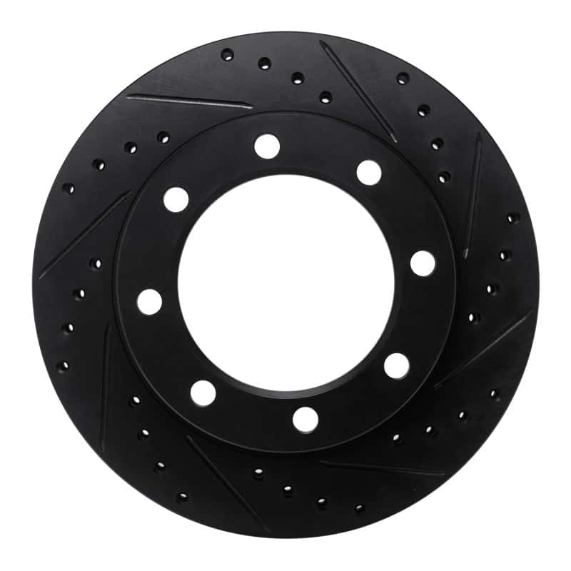 R1 Concepts — R1 77-79 Ford F-250 4WD (Excl Super Duty) Front Right Drilled & Slotted Black Brake Rotor
R1 Brake Rotor Drill - view 1