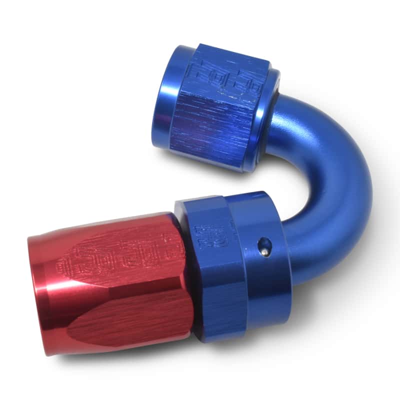 Russell — Russell Performance -8 AN Red/Blue 150 Degree Full Flow Swivel Hose End (With 3/4in Radius)
Hose Fitting - view 5
