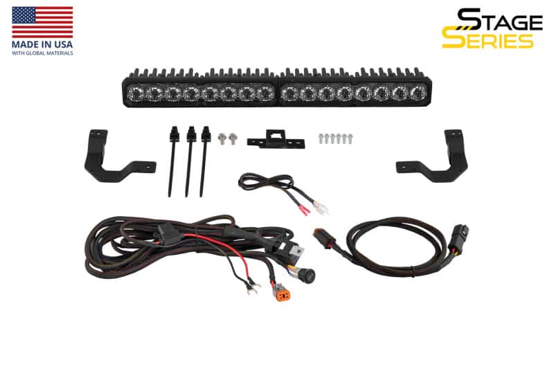 Diode Dynamics — Diode Dynamics 2024-2026 Toyota Tacoma TRD Grille Lightbar SS20 Sport White Combo 6000K - view 7