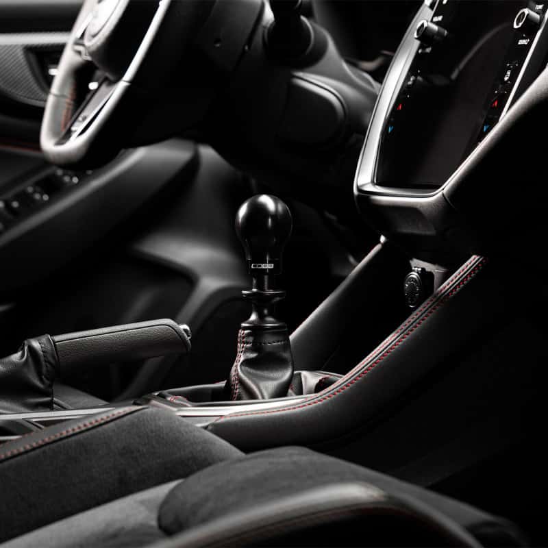 COBB — Cobb Subaru 6-Speed Weighted COBB Shift Knob - Black (Incl. Both Red + Blk Collars) - view 6