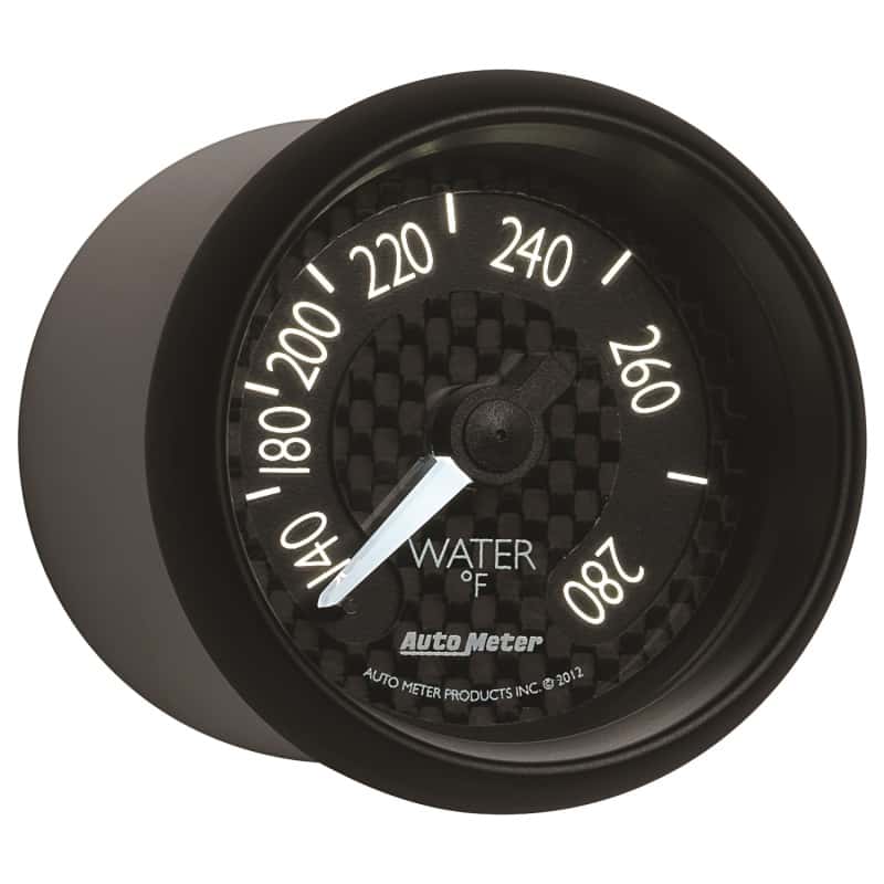 AutoMeter — Autometer GT Series 52mm Mechanical 140-280 Deg F Water Temperature Gauge
2-1/16" WATER TEMP, - view 12