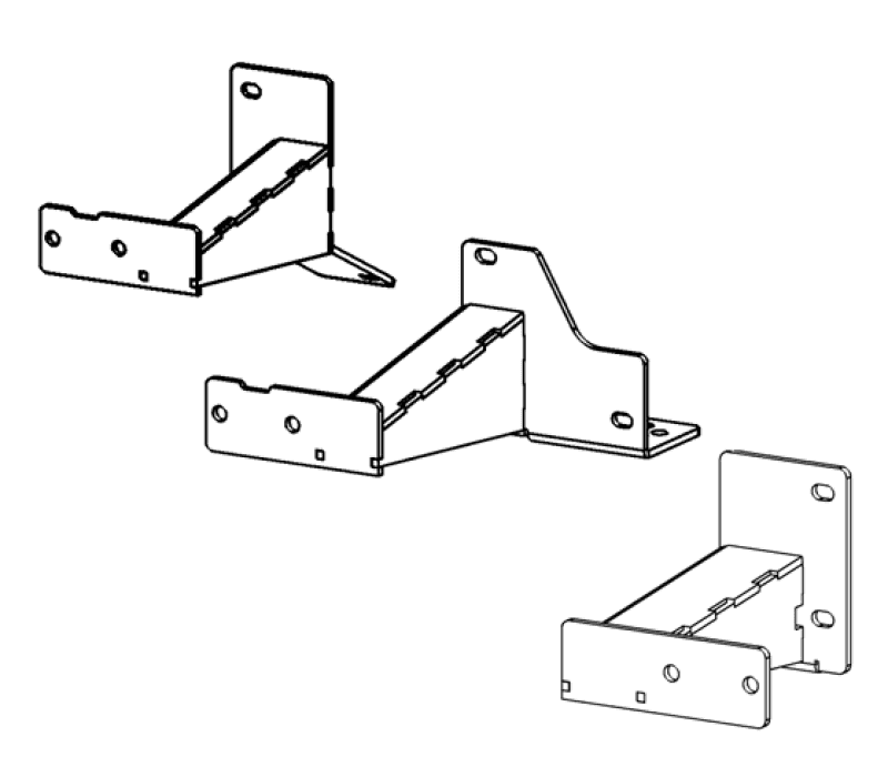 Go Rhino — Go Rhino 14-23 Toyota 4Runner(Excl Nightshade/TRD) Dominator Xtreme Frame Slider Mounting Brackets
Dominator Brackets - view 2