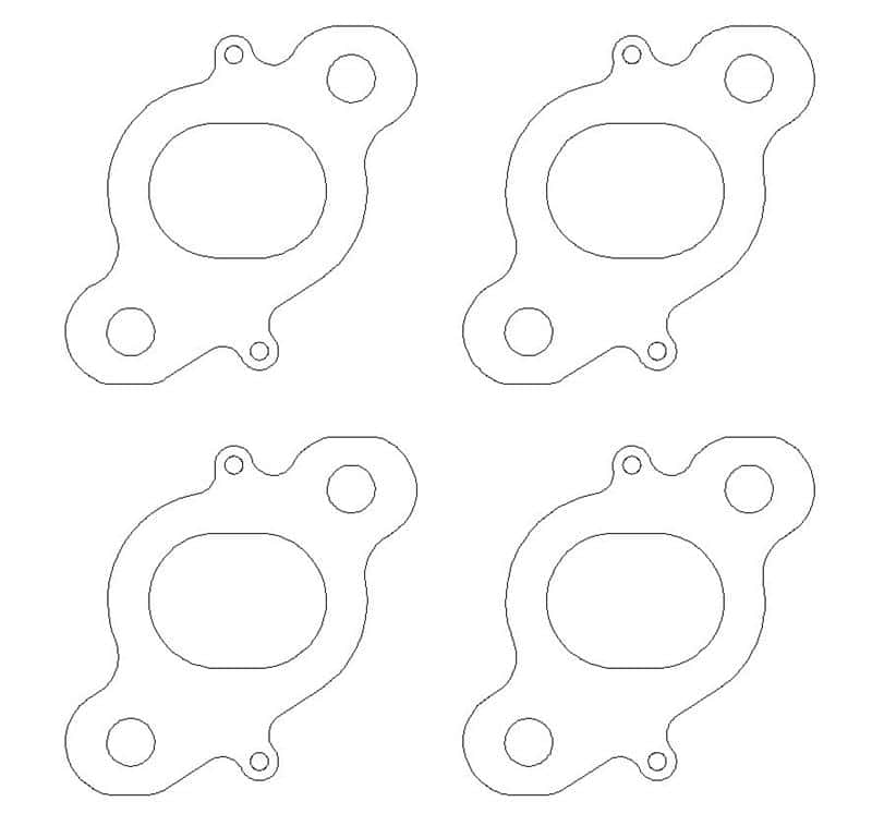 Cometic Gasket — Cometic Nissan CA18 DET .030 inch DOHC Exhaust Gasket (4 pcs per Kit)
Exhaust Gasket Set - view 1