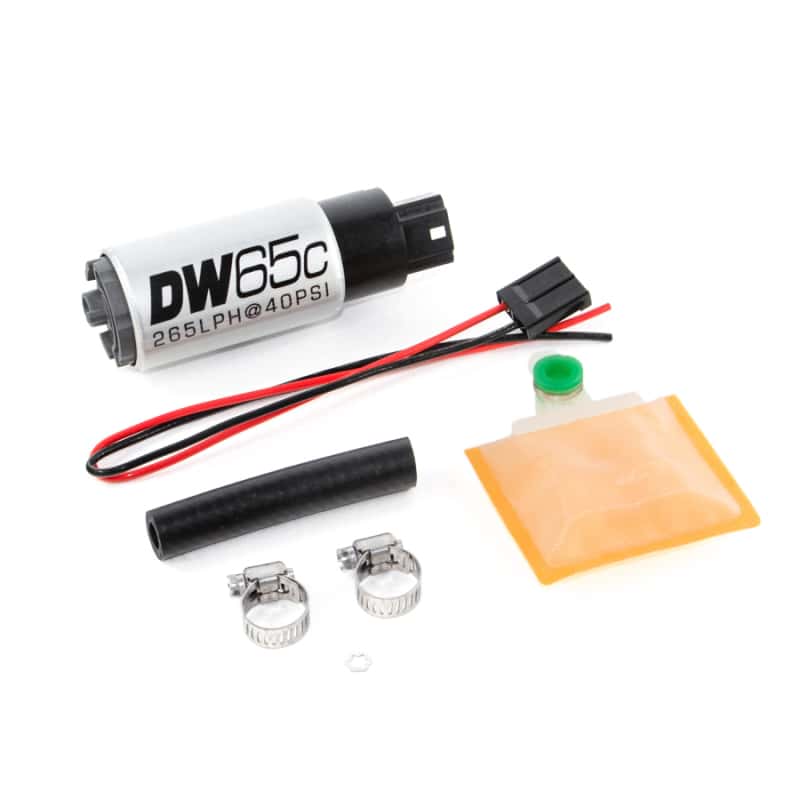DeatschWerks — DeatschWerks 265 LPH DW65C Series Compact Fuel Pump w/o Mounting Clips (w/ Universal Install Kit) - view 2