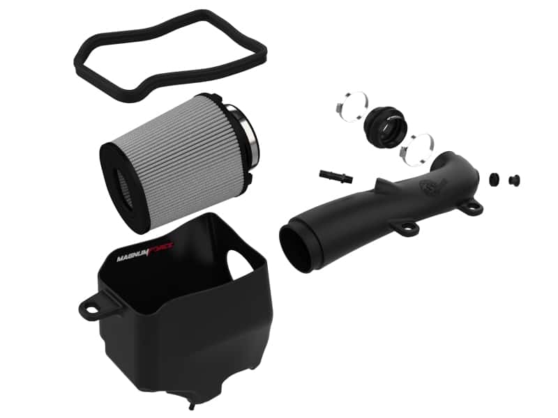 aFe — aFe Magnum FORCE Stage-2 Pro Dry S Cold Air Intake System Jeep Wrangler (JL) 18-23 V6-3.6L
Magnum FORCE Intake - view 2