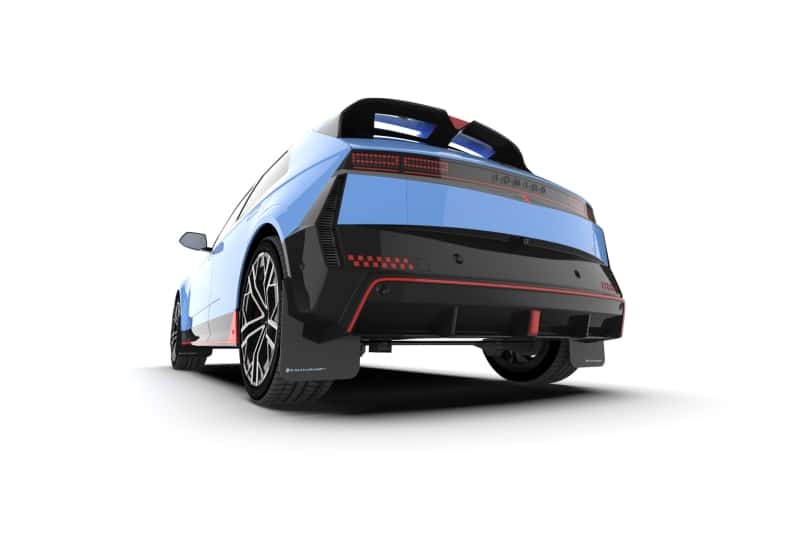 Rally Armor — Rally Armor 25-26 Hyundai Ioniq 5 N Black Mud Flap w/Light Blue Logo
Mud Flap - view 3