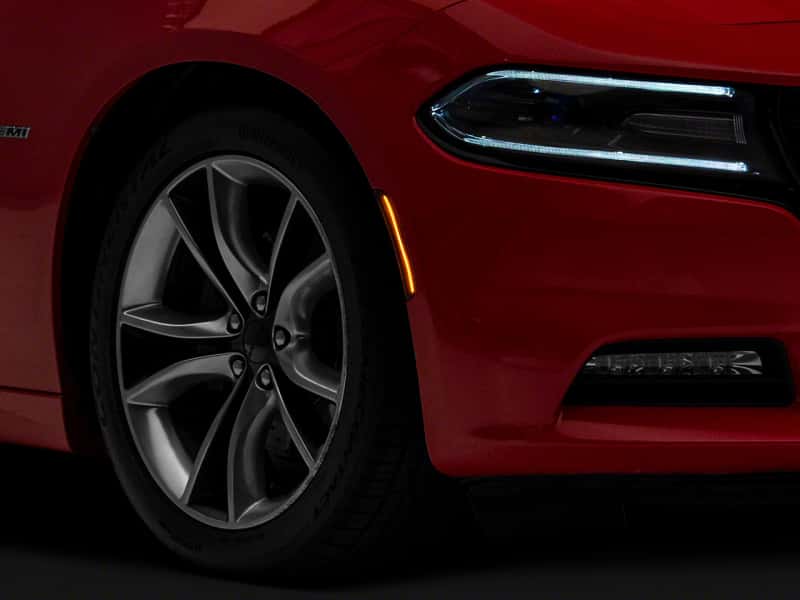 Raxiom — Raxiom 15-23 Dodge Charger Excluding Widebody Axial LED Side Marker Lights Front and Rear- Smoked
Lights - view 1