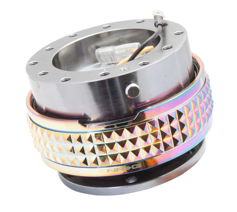 NRG — NRG Quick Release Kit - Pyramid Edition - Gunmetal Body / Neochrome Pyramid Ring - view 1