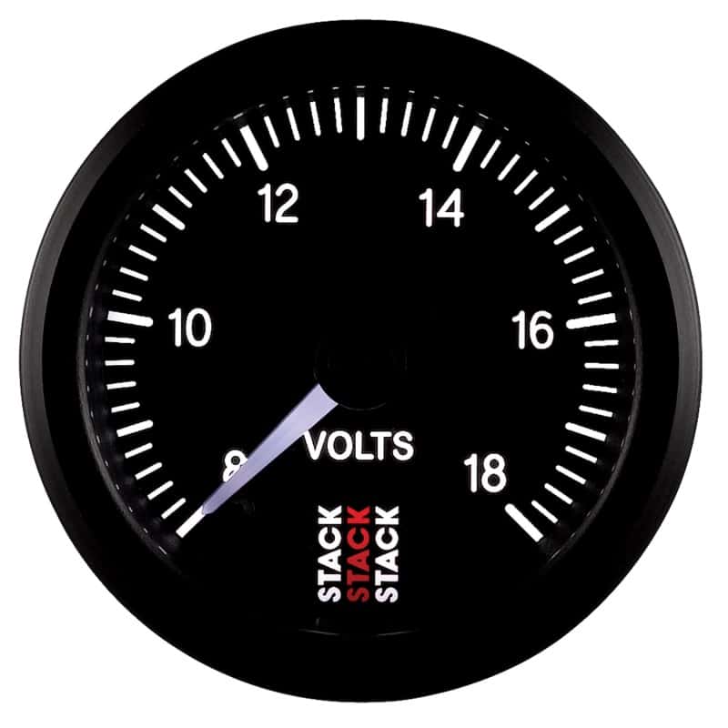 AutoMeter — Autometer Stack 52mm 8-18V Pro Stepper Motor Battery Voltage Gauge - Black
Ga Volt Stpr Blk 18v - view 4