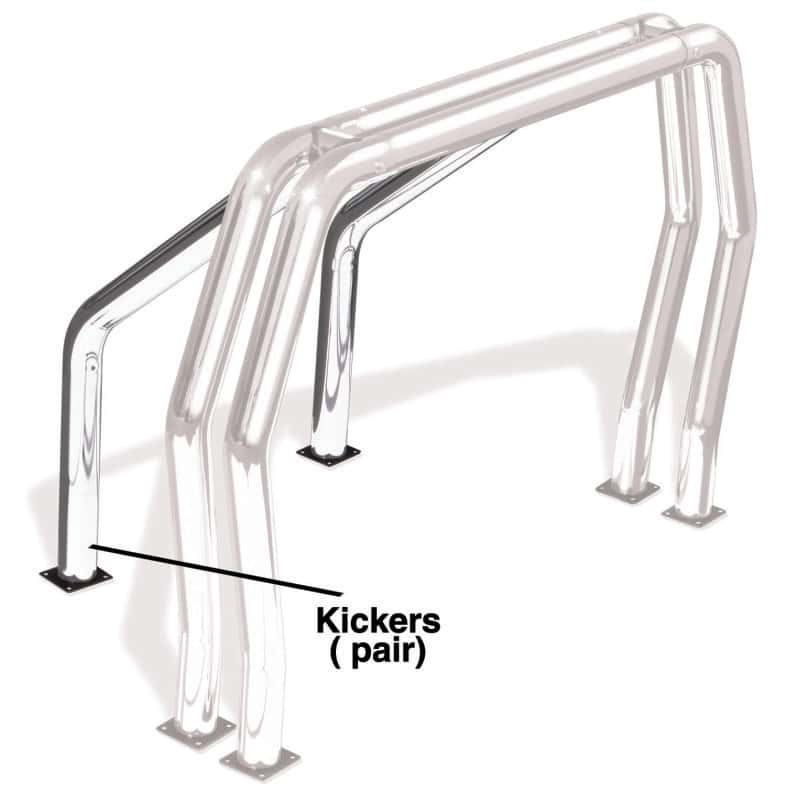 Go Rhino — Go Rhino RHINO Bed Bar - Kickers - Chrome
Classic Bed Bars - view 1