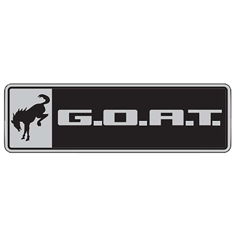 Ford Racing — Ford Racing Bronco/Bronco Sport G.O.A.T. Badge - Black/Chrome
Grl/FndVnt/BdyKt - view 3