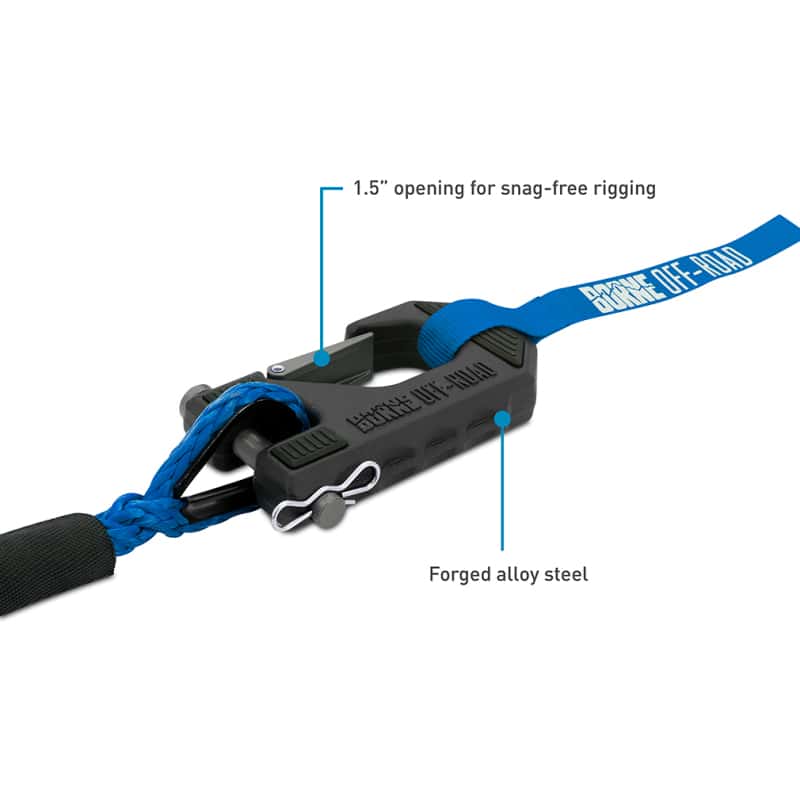 Borne Off-Road — Borne Off-Road 12K Winch - Blue Synthetic Rope - view 2