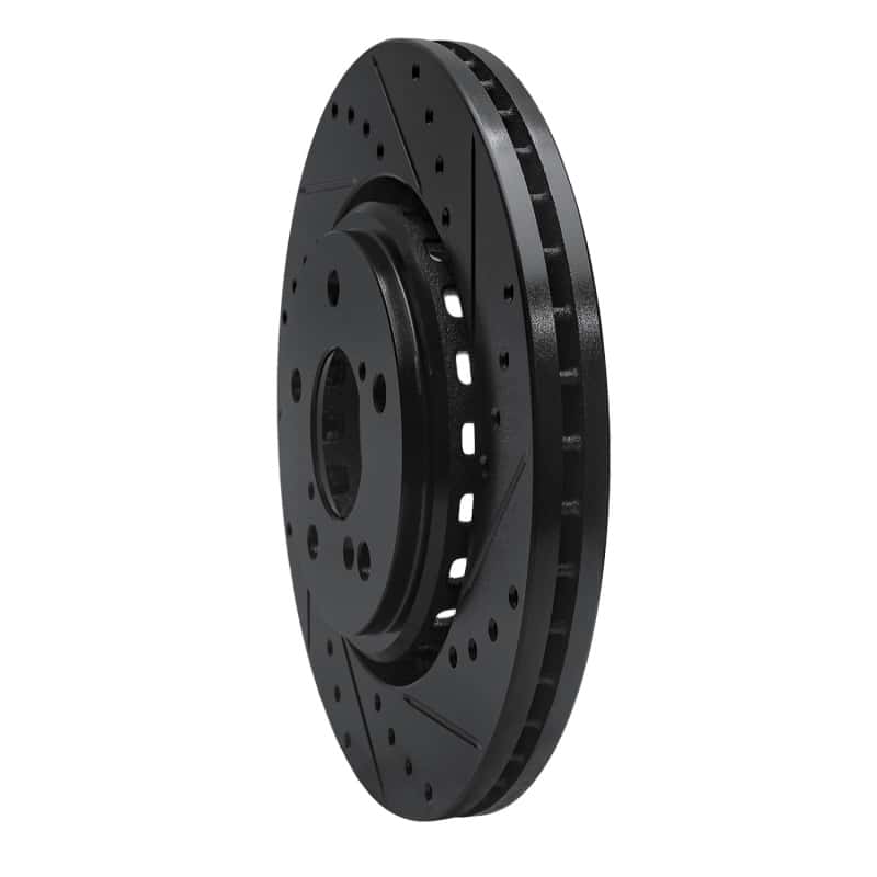R1 Concepts — R1 15-25 Acura MDX Front Right Drilled & Slotted Black Brake Rotor
R1 Brake Rotor Drill - view 2