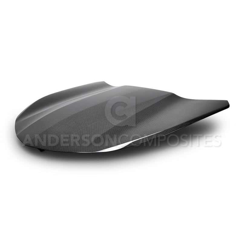 Anderson Composites — Anderson Composites 2016+ Chevy Camaro OE Style Carbon Fiber Hood - Non Vented - view 3