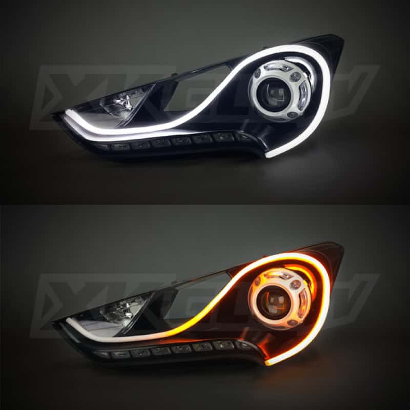 XKGLOW — XK Glow 24inch - 2pc Sequential Switchback LED Strip Kit DRL Turnsignal for Headlights - view 1