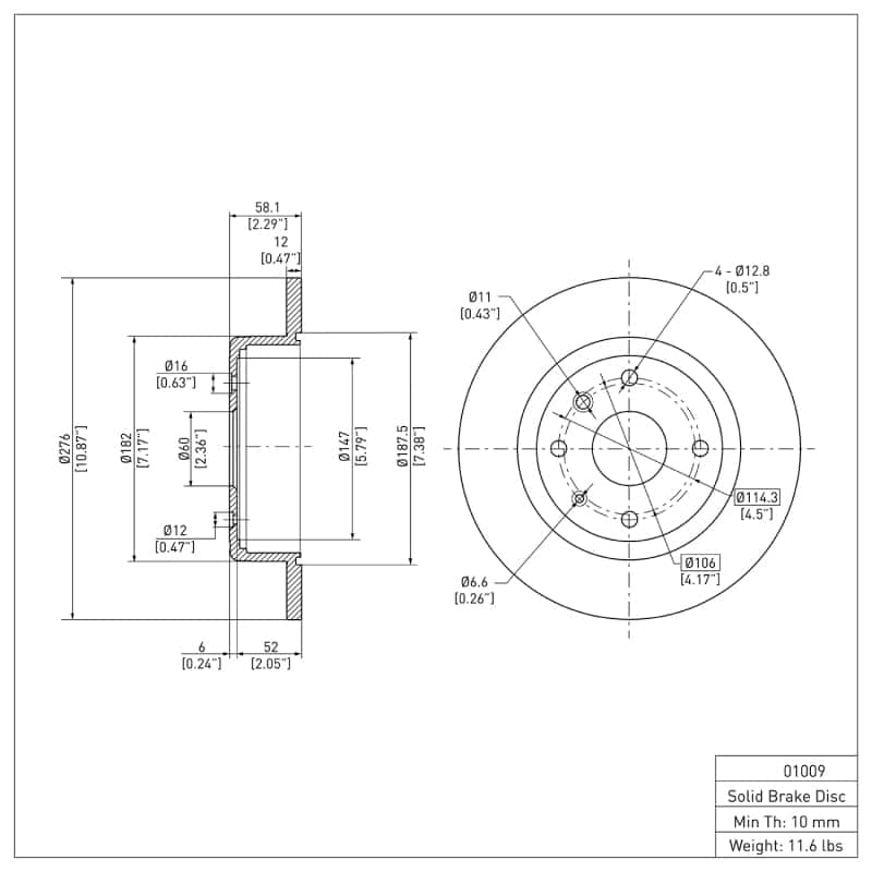 DFC — DFC 04-10 Chevrolet Epica (Mexico) Rear Brake Rotor
DFC Brake Rotor - view 6