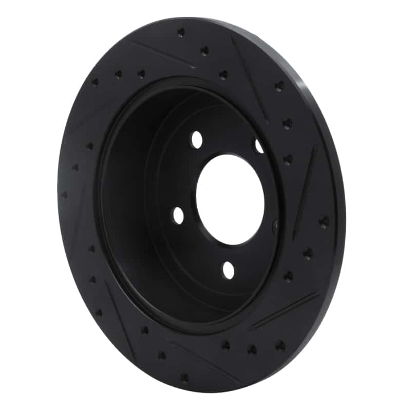 R1 Concepts — R1 97-07 Chrysler Town & Country Rear Left Drilled & Slotted Black Brake Rotor
R1 Brake Rotor Drill - view 4