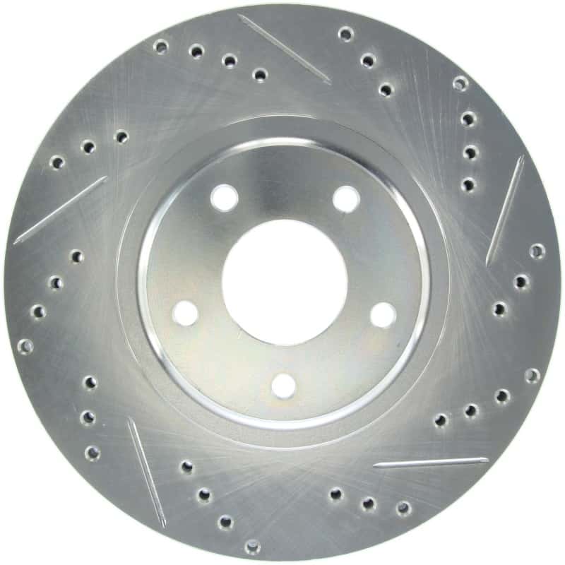 Stoptech — StopTech Select Sport Select Sport Nissan Slotted and Drilled Left Front Rotor
Drill/Slotted Rotor - view 1