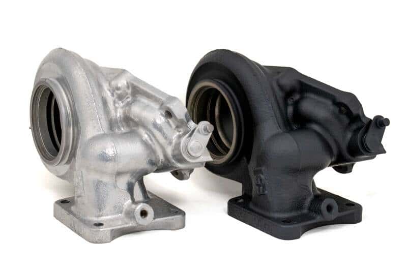 Forced Performance — Forced Performance Mitsubishi Evo 9 Red XR57SR Turbo Journal Brg Black Housing w/18PSI WG (D/S Only) - view 2