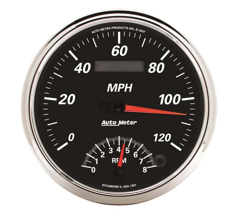 AutoMeter — Autometer Designer Black II 5in 120 MPH & 8k RPM In-Dash Tach/Speedo
GA 5" RPM/SPD DBII - view 1