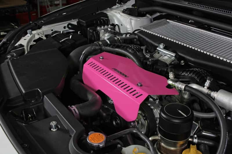 Perrin Performance — PERRIN 22-25 Subaru WRX Pulley Cover - Hyper Pink (TALL - For Use w/o PERRIN AOS) - view 8
