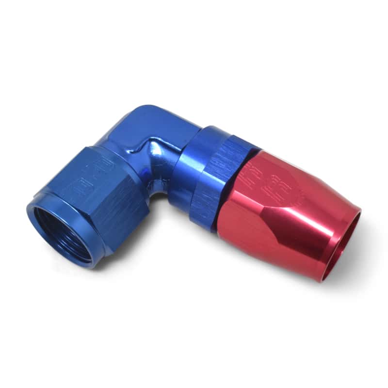 Russell — Russell Performance -12 AN Red/Blue 90 Degree Forged Aluminum Swivel Hose End
Hose Fitting - view 4