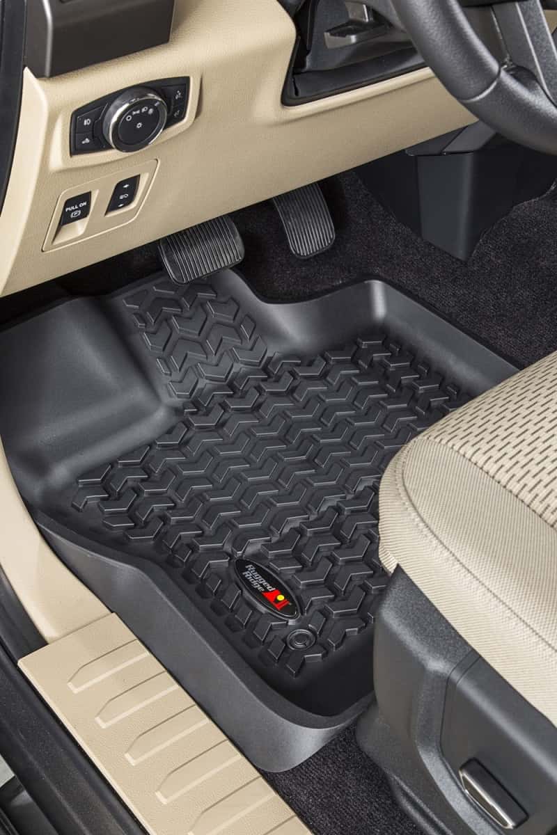 Rugged Ridge — Rugged Ridge Floor Liner Front Black 2015-2020 Ford F-150 / Raptor / Extended / Super Crew Cab
Terrain Floor Liner
Floor Mat Set - view 9