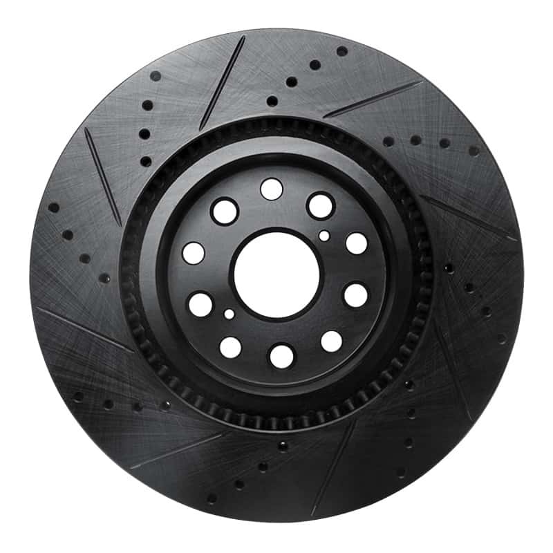 R1 Concepts — R1 07-23 Lexus LS460 Front Right Drilled & Slotted Black Brake Rotor
R1 Brake Rotor Drill - view 5