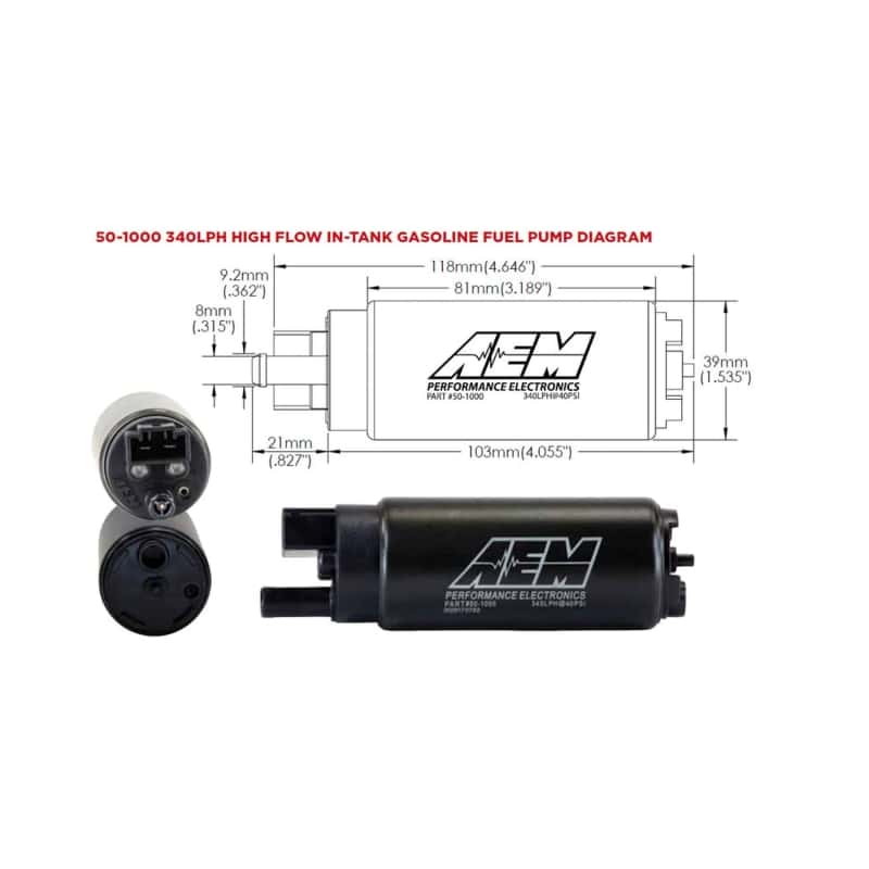 AEM — AEM 340LPH In Tank Fuel Pump Kit
Hi Flow Fuel Pump
High Flow In-Tank - view 4