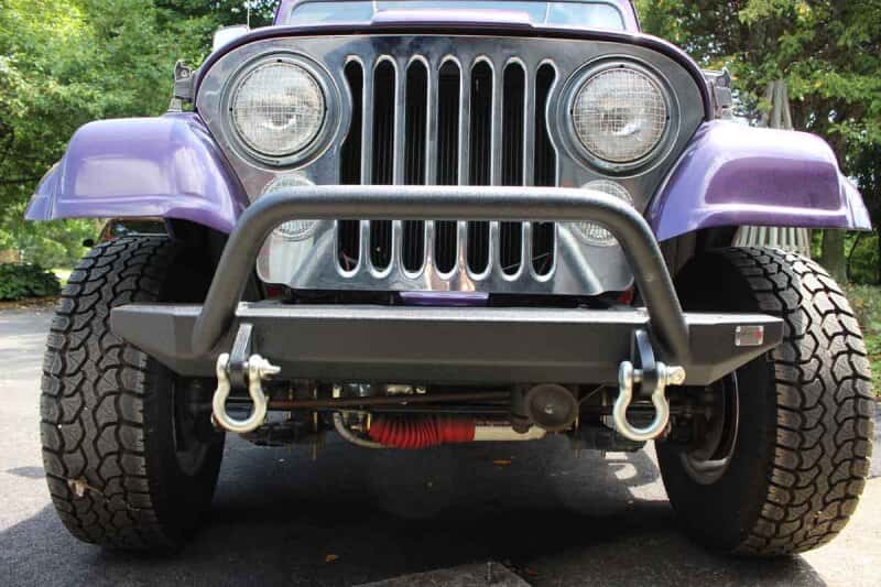 Fishbone Offroad — Fishbone Offroad 87-95 Jeep YJ YJ Wrangler Piranha Front Bumper w Tube Guard - view 4