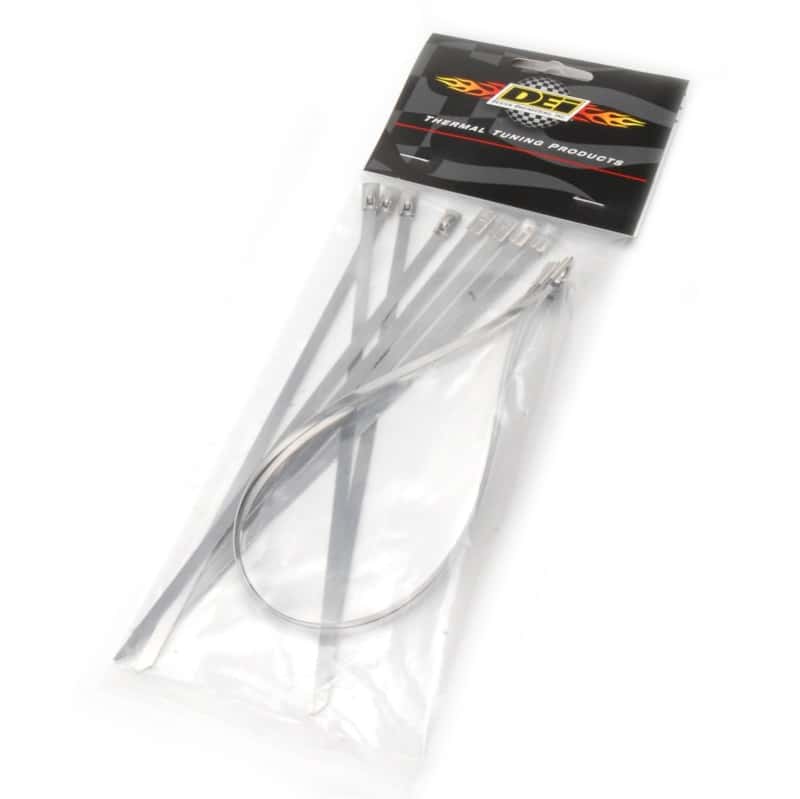 DEI — DEI Stainless Steel Positive Locking Tie Eight 1/4in (7mm) x 9in and Four 7mm x 20in
Heat Shield Tie - view 8