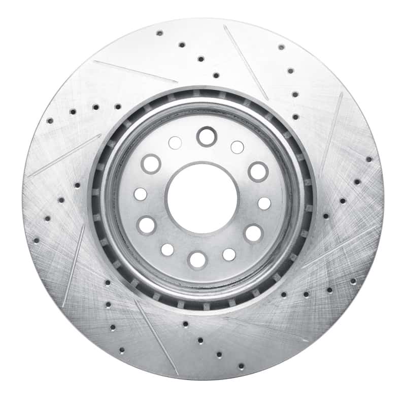 R1 Concepts — R1 2019-2025 Ram 1500 Front Left Drilled & Slotted Silver Brake Rotor
R1 Brake Rotor Drill - view 5