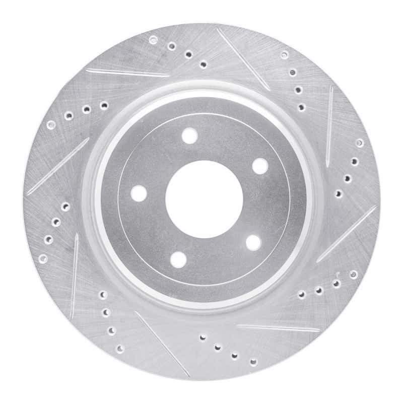 R1 Concepts — R1 2006-2013 Chevrolet Corvette Rear Right Drilled & Slotted Silver Brake Rotor
R1 Brake Rotor Drill - view 1