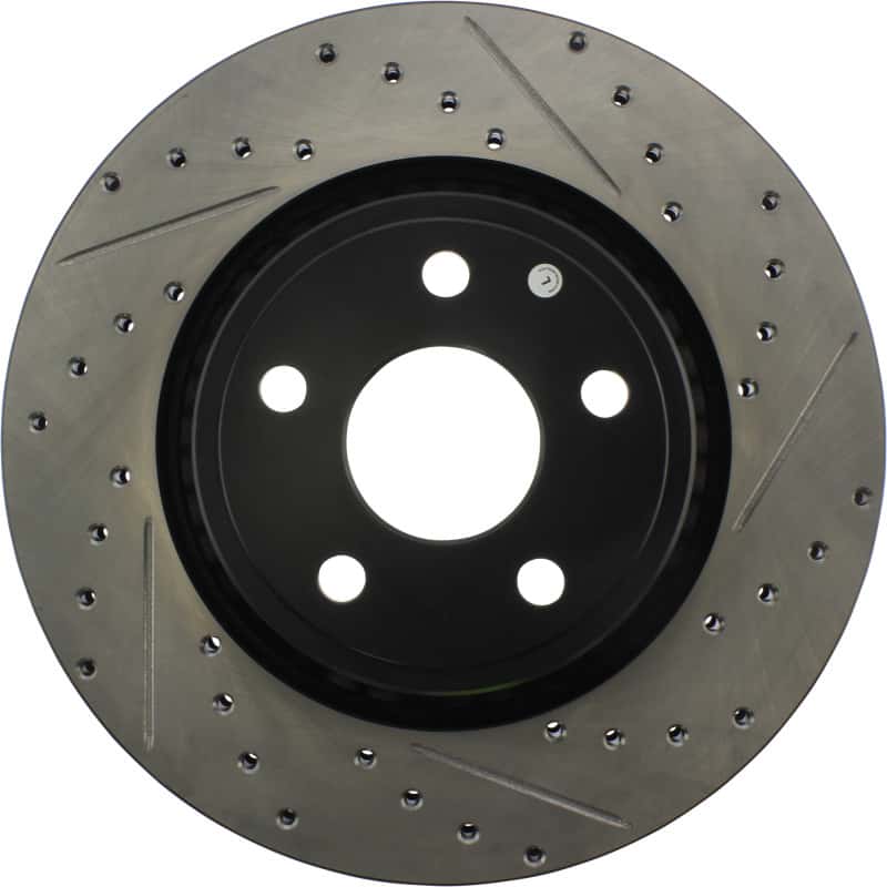 Stoptech — StopTech 11-12 Dodge Durango Sport Drilled & Slotted Front Driver-Side Brake Rotor
Slot/Drill Rotor - view 4