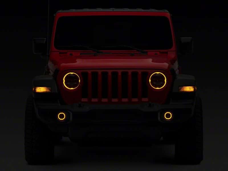 Raxiom — Raxiom 18-23 Jeep Wrangler JL Axial Series 9-In Angel Eye LED Headlights- Blk Housing (Clear Lens)
Headlights - view 5