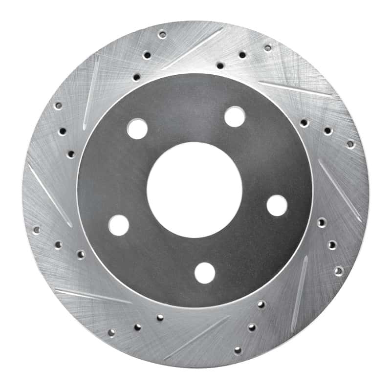 R1 Concepts — R1 00-01 Dodge Ram 1500 Pickup Front Left Drilled & Slotted Silver Brake Rotor
R1 Brake Rotor Drill - view 1