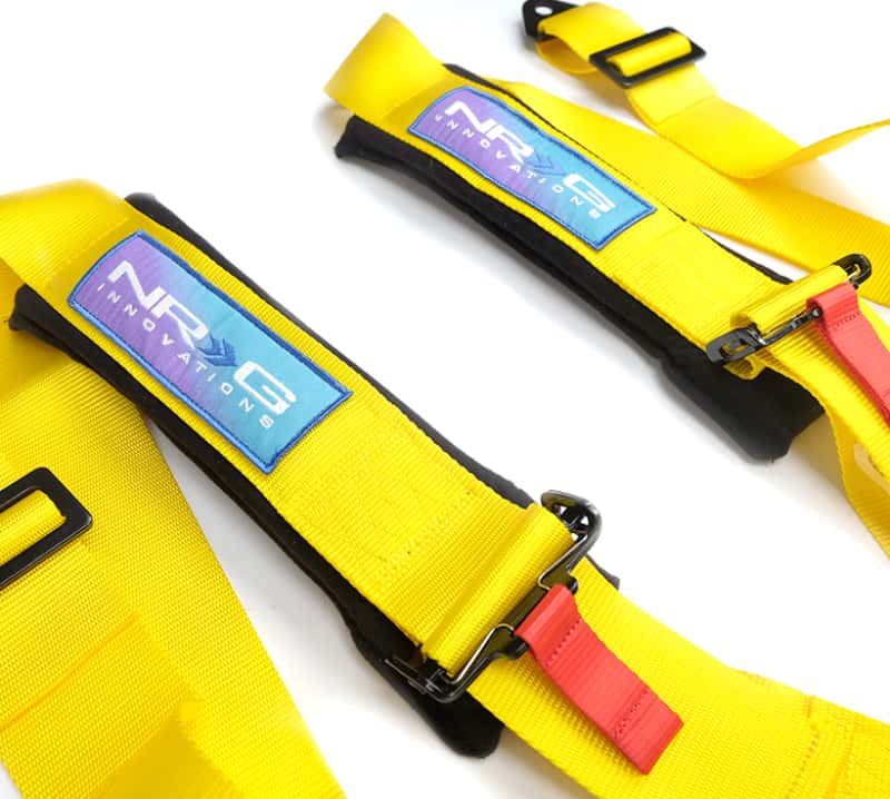 NRG — NRG 5PT 3in. Seat Belt Harness / Cam Lock - Yellow - view 4