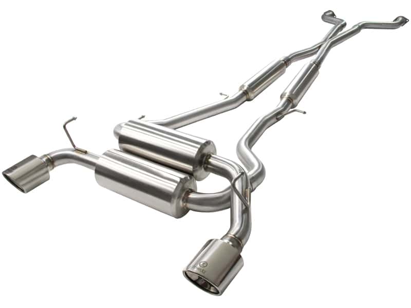 aFe — aFe Takeda 2-1/2in 304SS Cat-Back Exhaust Infiniti G37 08-13/Q60 14-15 V6-3.7 w/ Polished Tips
Cat-Back Exhaust - view 1