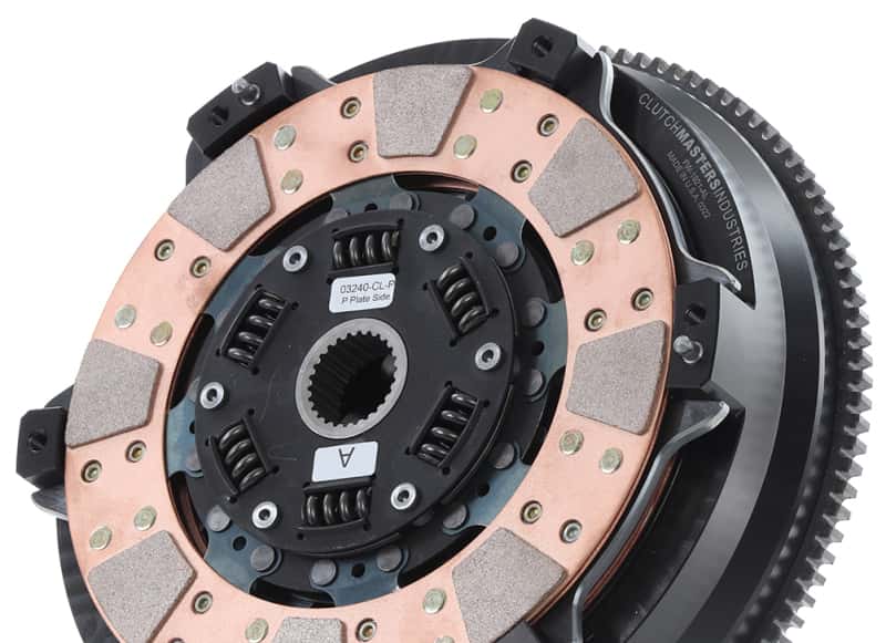 Clutch Masters — Clutch Masters 21-22 BMW G80 M3/G82 M4 S58 Factory Fit FX400 Twin Disc Clutch Kit w/Alum. Flywheel
Clutch Masters 21-23 BMW M3/M4 3.0L S58 Factory Fit FX400 6-Puck Twin Disc Clutch w/Alum. Flywheel
Clutch Kit - view 6