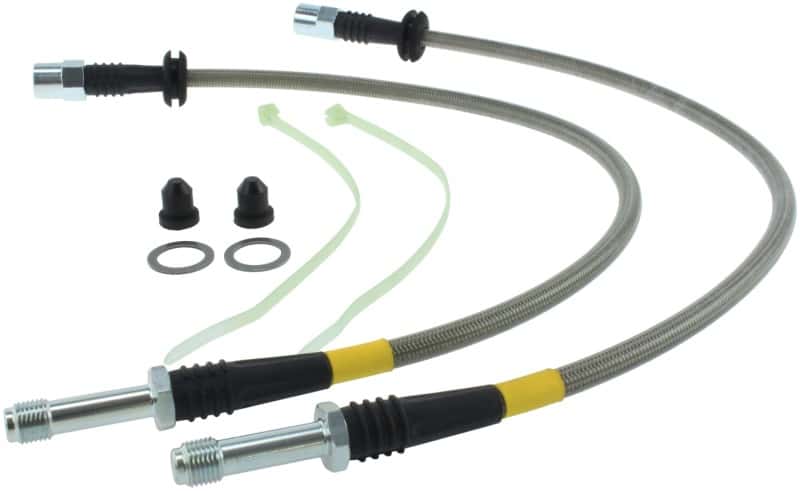 Stoptech — StopTech BMW M3 / Z4 / 323/323 Touring / 325 / 328 / 330 SS Front Brake Lines
SS Brake Lines - view 3