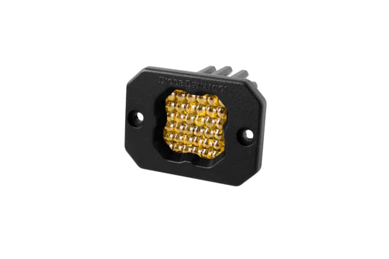 Diode Dynamics — Diode Dynamics Stage Series C1 LED Pod Pro - Yellow Flood Flush ABL Each - view 1