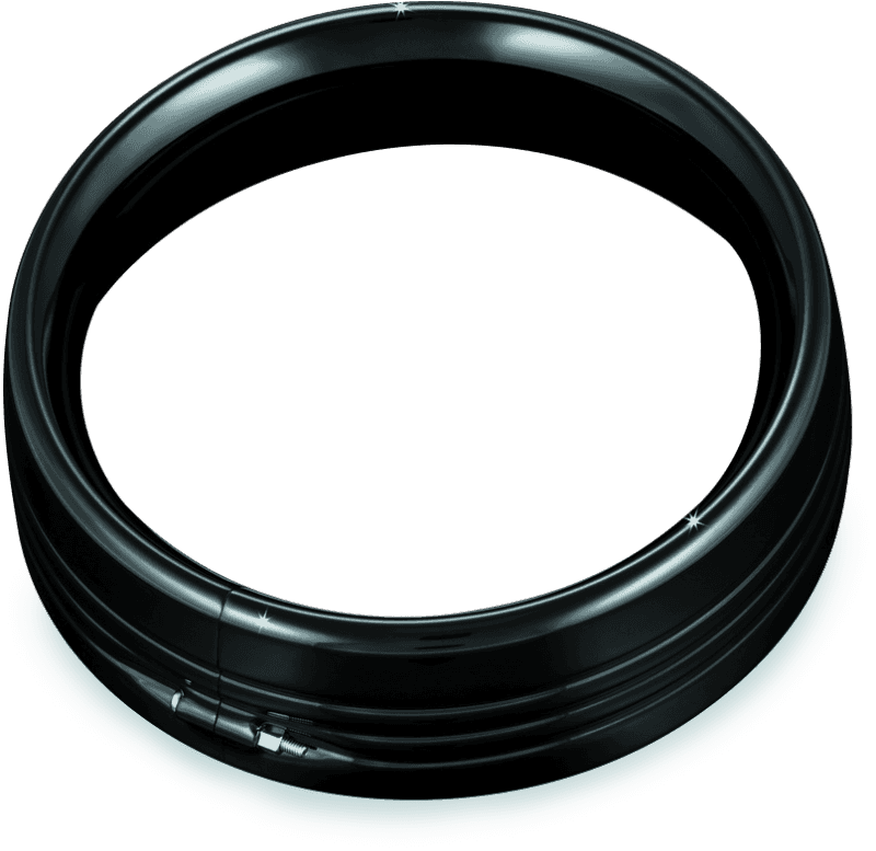 Kuryakyn — Kuryakyn 7inch Headlamp Trim Ring Gloss Black - view 2