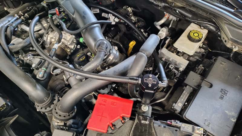J&L — J&L 24-25 Ford Ranger Raptor 3.0L PCV Side Oil Separator - Black Anodized
Oil Separator - view 2
