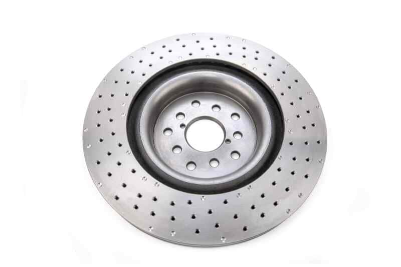 DBA — DBA 04-17 Subaru WRX STi Front Cross Drilled/Dimpled 4000 XD Series Rotor
Brake Rotor - view 2