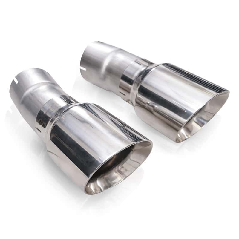 Stainless Works — Stainless Works 4in Double Wall Slash-Cut Polished Tip Kit - view 1