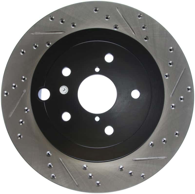 Stoptech — StopTech 08+ Subaru STI (Will Not Fit 05-07) Slotted & Drilled Sport Brake Rotor
StopTech Slotted & Drilled Sport Brake Rotor
Disc Brake Rotor
Slot/Drill Rotor - view 1