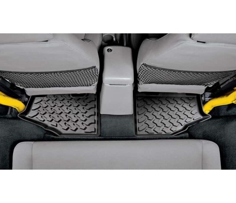 Bestop — Bestop 97-06 Jeep Wrangler TJ Rear Floor Mats (Black) - view 1