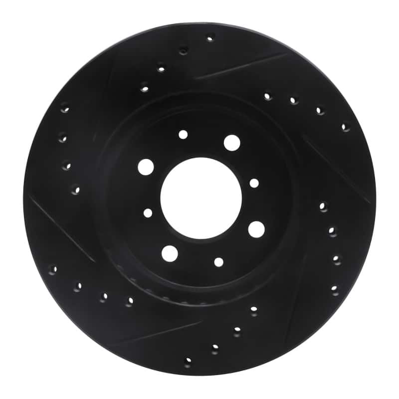 R1 Concepts — R1 88-91 Honda Accord Sedan Front Right Drilled & Slotted Black Brake Rotor
R1 Brake Rotor Drill - view 5